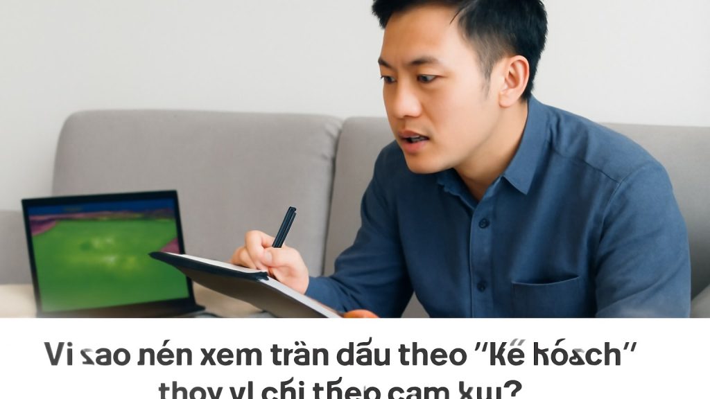 Minh họa: Vì sao nên xem trận đấu theo “kế hoạch” thay vì chỉ theo cảm xúc?
